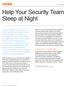 Help Your Security Team Sleep at Night