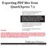 Exporting PDF files from QuarkXpress 7.x