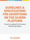 GUIDELINES & SPECIFICATIONS FOR ADVERTISING ON THE SOJERN PLATFORM. Travel s Leading Performance Marketing Engine