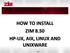 HOW TO INSTALL ZIM 8.50 HP-UX, AIX, LINUX AND UNIXWARE