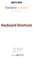 Enterprise Architect. User Guide Series. Keyboard Shortcuts. Author: Sparx Systems Date: 15/07/2016 Version: 1.0 CREATED WITH