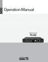 Operation Manual. Multi Voice File PV-632