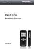 Digta 7 Series Bluetooth Function