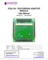 PCIe/104 / FEATUREPAK ADAPTER MODULE User Manual