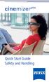 Quick Start Guide Safety and Handling