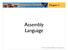 Chapter. Assembly Language