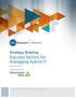 Strategy Briefing: Success factors for managing hybrid IT