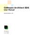 CANopen Architect EDS User Manual. Manual Revision 1.00