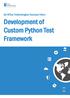 Development of Custom Python Test Framework
