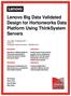 Lenovo Big Data Validated Design for Hortonworks Data Platform Using ThinkSystem Servers