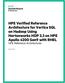 HPE Verified Reference Architecture for Vertica SQL on Hadoop Using Hortonworks HDP 2.3 on HPE Apollo 4200 Gen9 with RHEL