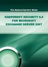 THE ADMINISTRATOR'S GUIDE KASPERSKY SECURITY 6.0 FOR MICROSOFT EXCHANGE SERVER 2007