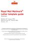 Royal Mail Mailmark Letter template guide