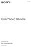 C (1) Color Video Camera. Command List BRC-X1000/H800/H Sony Corporation