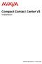 Compact Contact Center V5 Installation