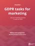GDPR tasks for marketing