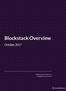 Blockstack Overview. October, By Blockstack Token LLC