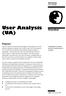 User Analysis (UA) Overview. Purpose. Methodology. User Analysis