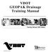 VDOT GEOPAK Drainage Training Manual