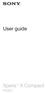 User guide. Xperia X Compact F5321