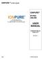 USER MANUAL IONPURE IONPURE IP-PRO ONLINE IP-PRO ONLINE. IP-MAN-IP-PRO-OL August Revision 1