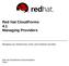 Red Hat CloudForms 4.1 Managing Providers
