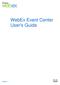 WebEx Event Center User's Guide