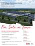 For Sale or Lease. I-20 Midway Commerce Center 30 Industrial Park Boulevard Trenton, South Carolina ±421,200 s.f. of Class A industrial space