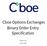 Cboe Options Exchanges Binary Order Entry Specification. Version 2.5.3