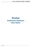 PROCAL CALIBRATION SOFTWARE: USER MANUAL. ProCal. Calibration Software User Guide. Version 4.00