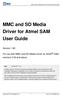 MMC and SD Media Driver for Atmel SAM User Guide