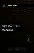 OPERATION MANUAL REVISION A
