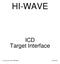HI-WAVE. ICD Target Interface. Copyright 1998 HIWARE HI-WAVE