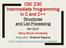 CSE 230 Intermediate Programming in C and C++