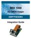 MDI D CMOS Imager. Integration Guide
