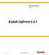 Release Notes English. Kodak UpFront graphics.kodak.com A-EN Rev B