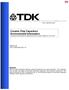 Ceramic Chip Capacitors Environmental Information Frequently Asked Questions regarding the Environmental Aspects of TDK s MLCC