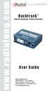 Backtrack Stereo Backing Track Switcher User Guide True to the Music