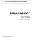 EMUL196 PC. User Guide. Edition 1, June 6, All rights reserved worldwide.