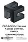 PRO-ACC Enterprise Access Control System Hardware Guide