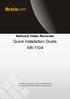 Quick Installation Guide NR-1104