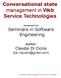management in Web Service Technologies