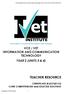 VCE / VET INFORMATION AND COMMUNICATION TECHNOLOGY