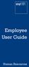 Employee User Guide. Human Resources