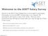 Welcome to the ASET Salary Survey