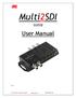 Multi2SDI. User Manual. Scaling V1.1. JMC Systems Engineering AB