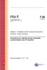 ITU-T T.38. Procedures for real-time Group 3 facsimile communication over IP networks