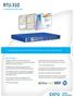 Key features SPEC SHEET. Fully integrated test head for centralized performance assessment of Ethernet transport networks