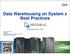 Data Warehousing on System z Best Practices