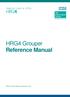 HRG4 Grouper Reference Manual
